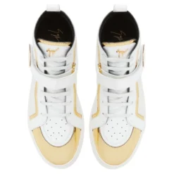 GIUSEPPE ZANOTTI ZENAS-White-Mid Top Sneakers -Nuvella Shop RW20063002 D 1