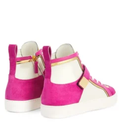 GIUSEPPE ZANOTTI ZENAS-Pink-Mid Top Sneakers -Nuvella Shop RW20063003 C 1 1