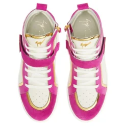 GIUSEPPE ZANOTTI ZENAS-Pink-Mid Top Sneakers -Nuvella Shop RW20063003 D 1 1