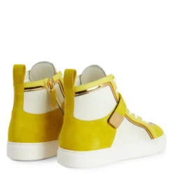 GIUSEPPE ZANOTTI ZENAS-Yellow-Mid Top Sneakers -Nuvella Shop RW20063004 C 1 1