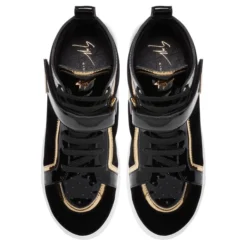 GIUSEPPE ZANOTTI ZENAS-black-Mid Top Sneakers -Nuvella Shop RW20066001 D 1